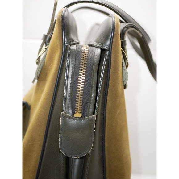 VTG Original Sarne Japan Tall Travel Tote Handbag Shoulder Bag with Lock and Key - Picture 6 of 16